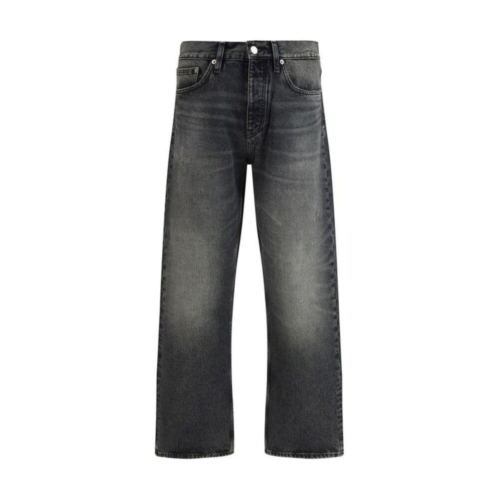 Sunflower Relaxed Fit Cotton Jeans Men Black Bottoms